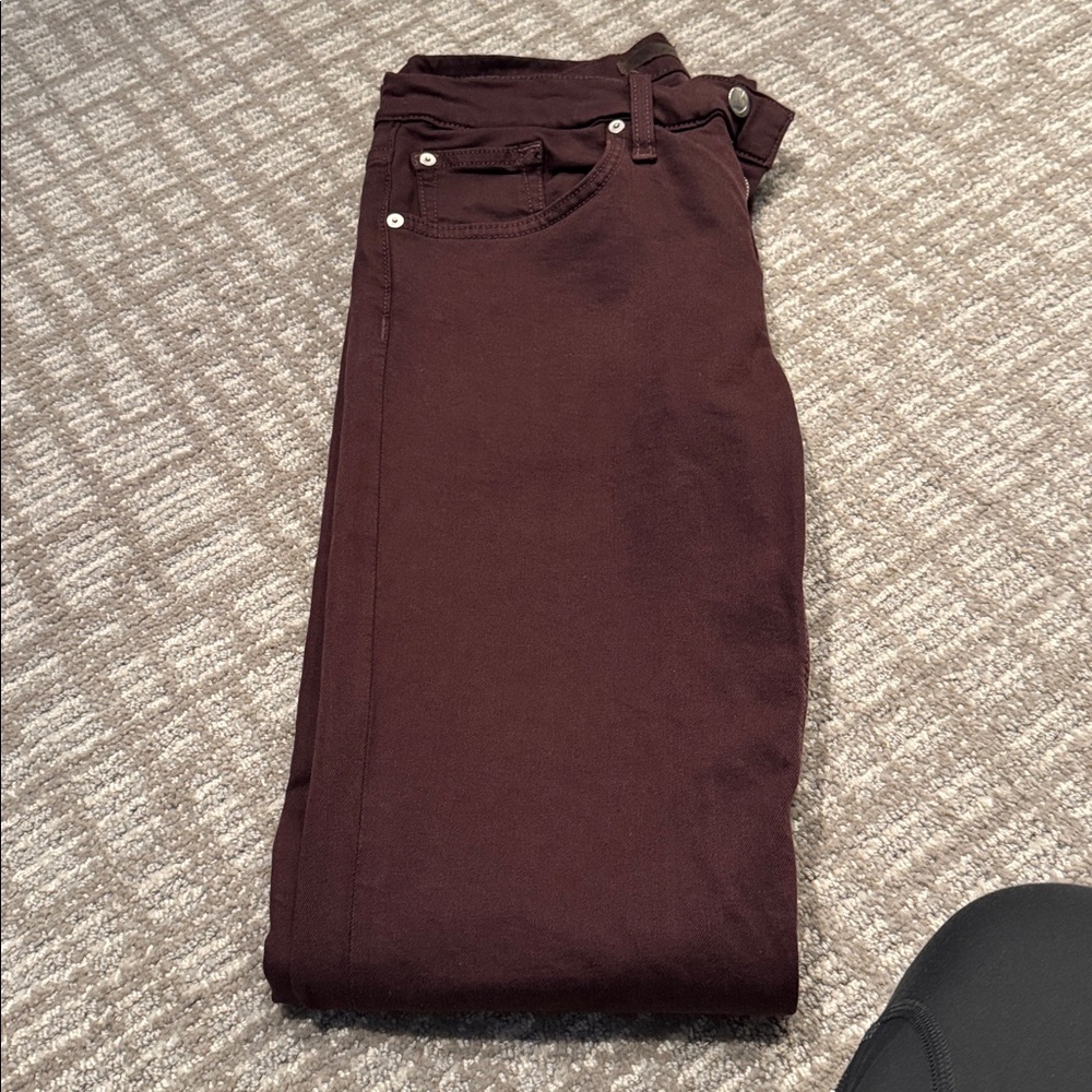 Joes Jeans Men's Dark Blue &  Cranberry Jeans, slim fit, W 30.  Like new!